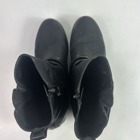 Rag & Bone Harper Moto Black Leather Women's Ankle Boots - Picture 12 of 16